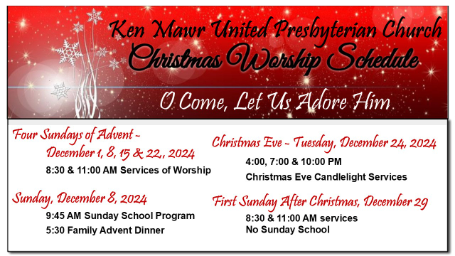 2024 Christmas Worship Schedule